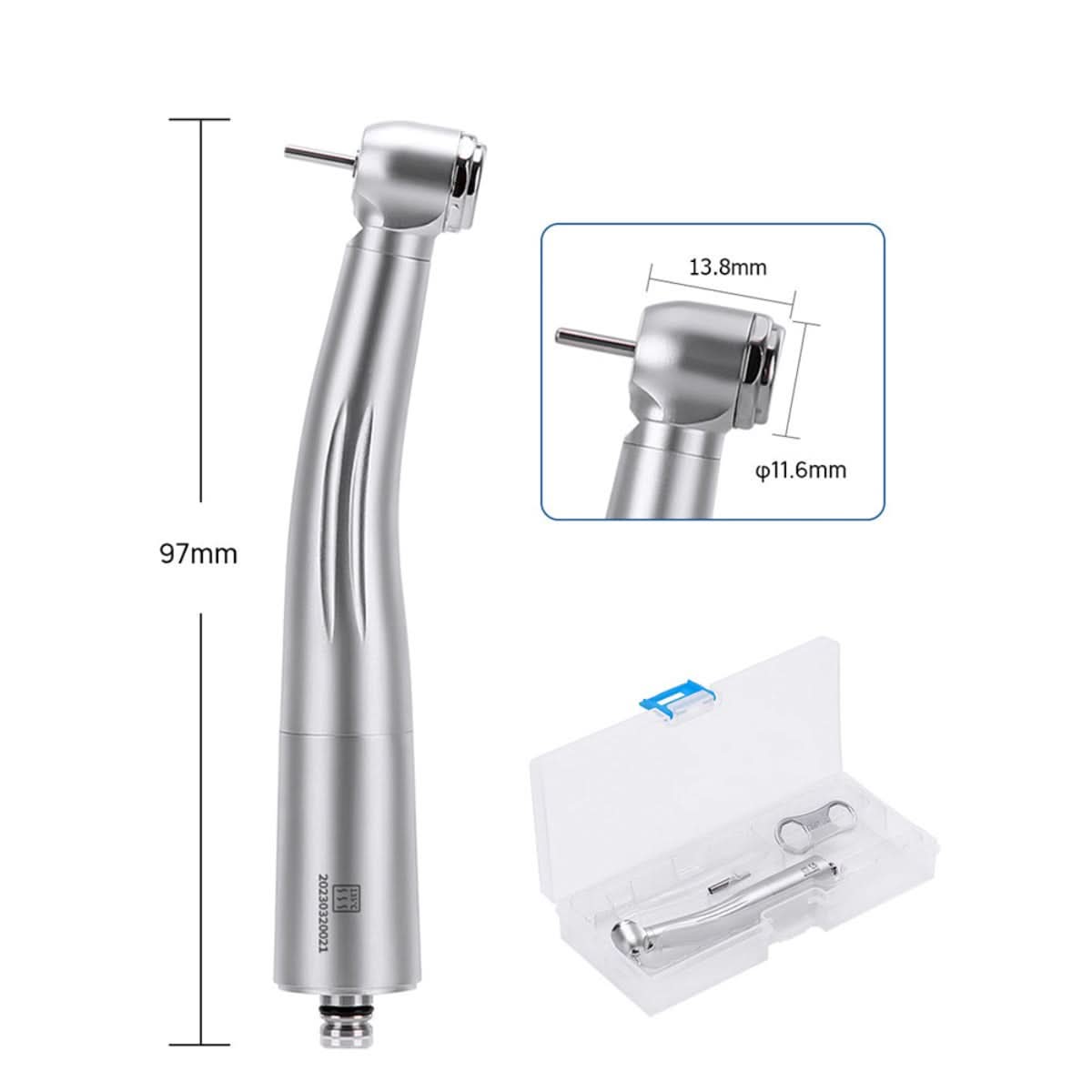 LED Fiber Optic High Speed Handpiece Standard Head Three Water Spray Push Button & 6 Holes Quick Coupler - pairaydental.com