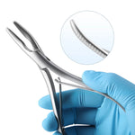 Dental Bone Rongeur Forceps Curved Stainless Steel 16cm (6.3") - pairaydental.com