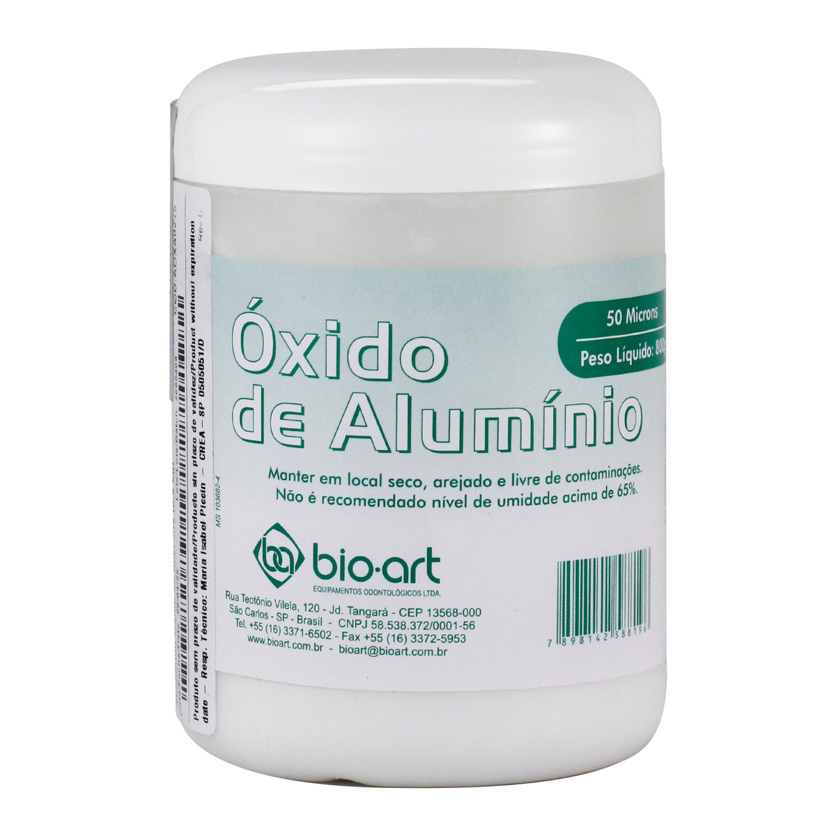 Bio-Art Dental Aluminum Oxide Powder 50 Microns 0.8kg/Canister - pairaydental.com