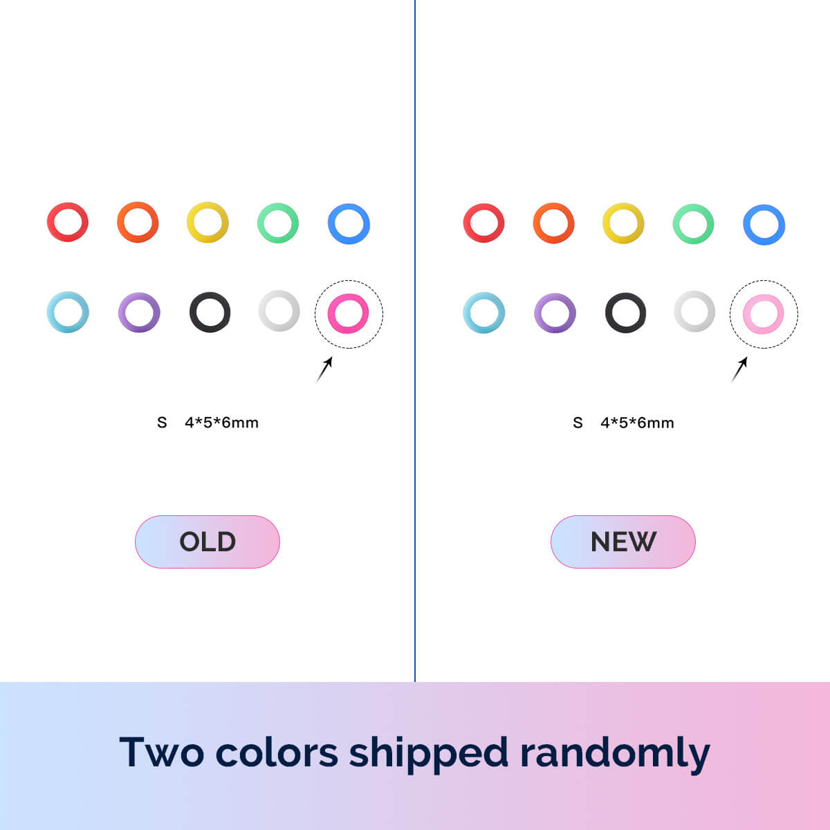 Silicone Dental Instruments Color Code Rings Autoclavable Mixed Colors 100pcs/Box - pairaydental.com