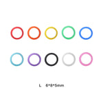Silicone Dental Instruments Color Code Rings Autoclavable Mixed Colors 100pcs/Box - pairaydental.com