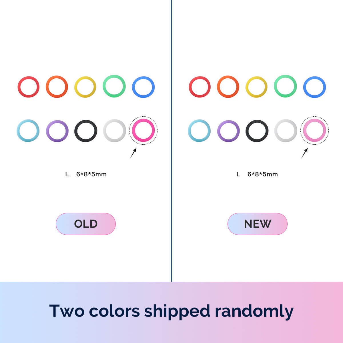 Silicone Dental Instruments Color Code Rings Autoclavable Mixed Colors 100pcs/Box - pairaydental.com