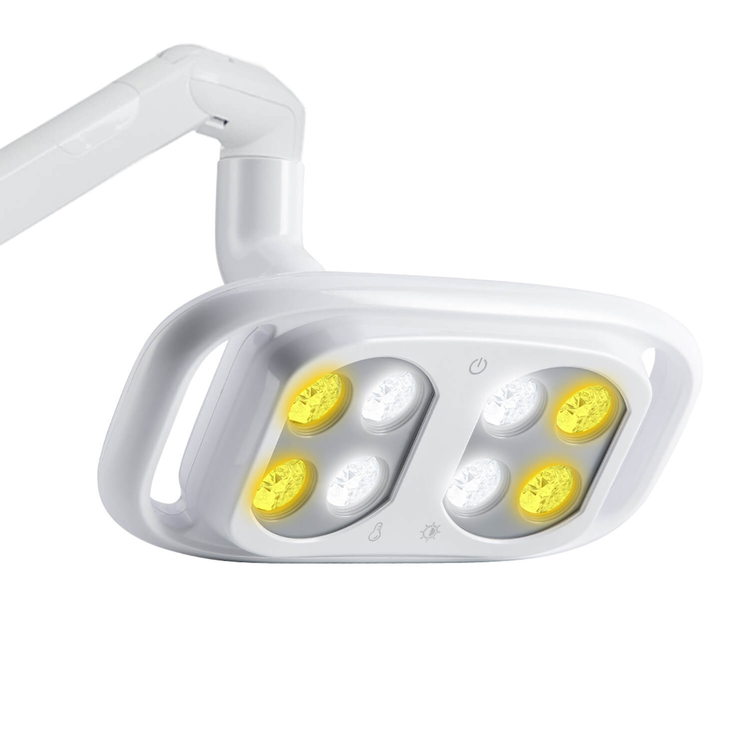 Dental Unit Chair LED Oral Light 8 Lights 10W 5-level Dual-Color Adjustable - pairaydental.com