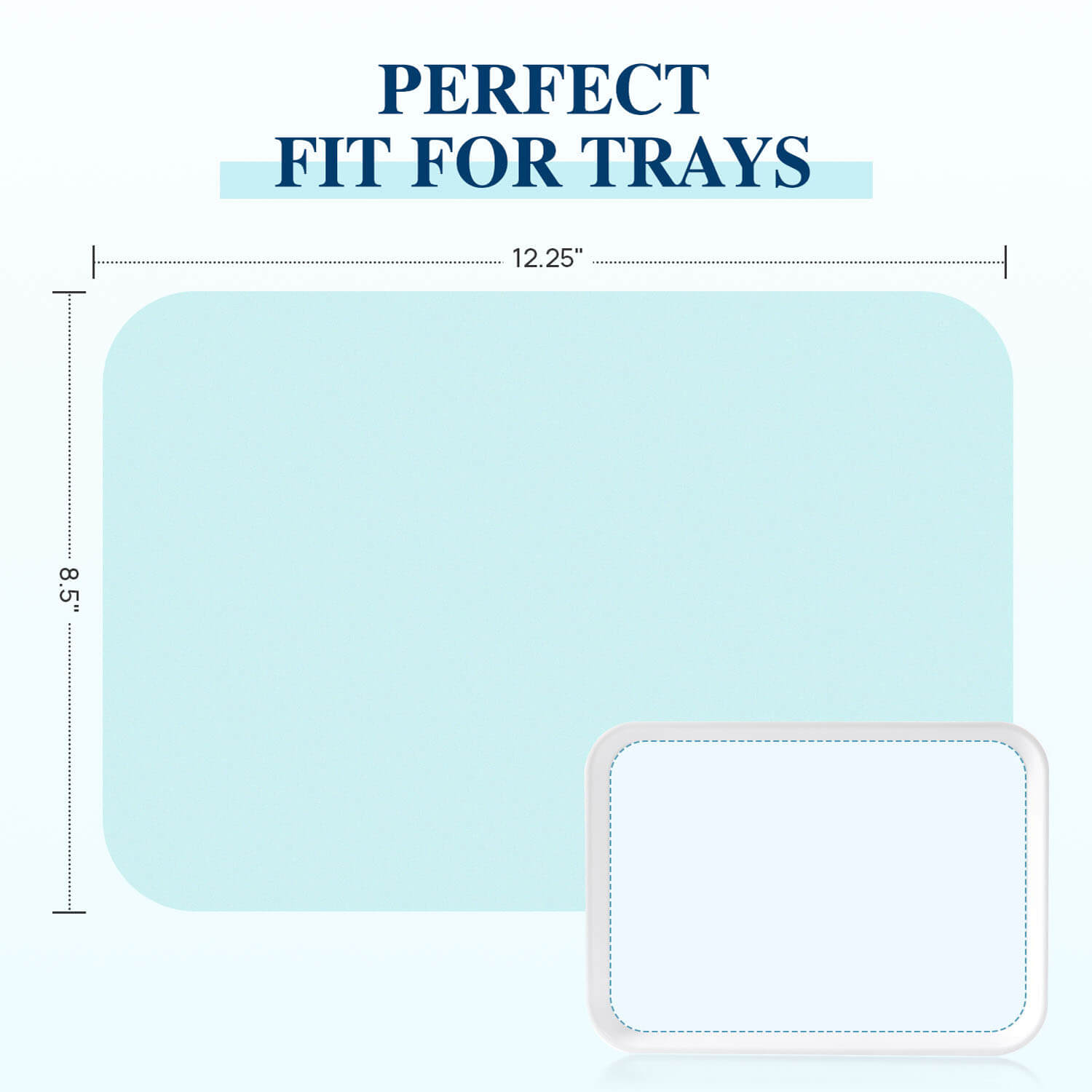Dental Paper Tray Covers Size B 8.5" x 12.25" Blue Tray Liners 1000pcs/Case - pairaydental.com