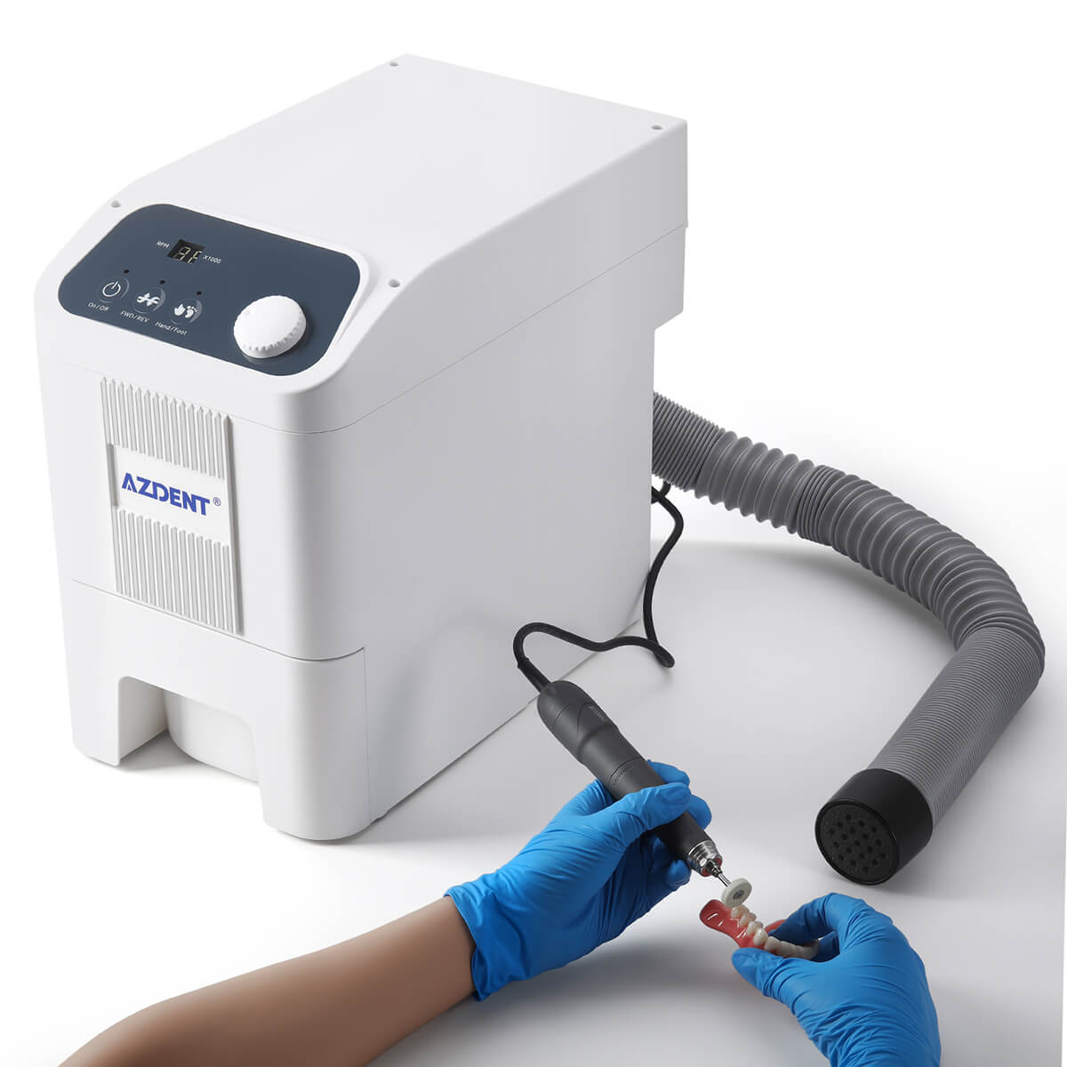 Dental 2 in 1 Dust Collector Vacuum Dust Suction System with Brushless DC Micromotor Polishing Machine - pairaydental.com