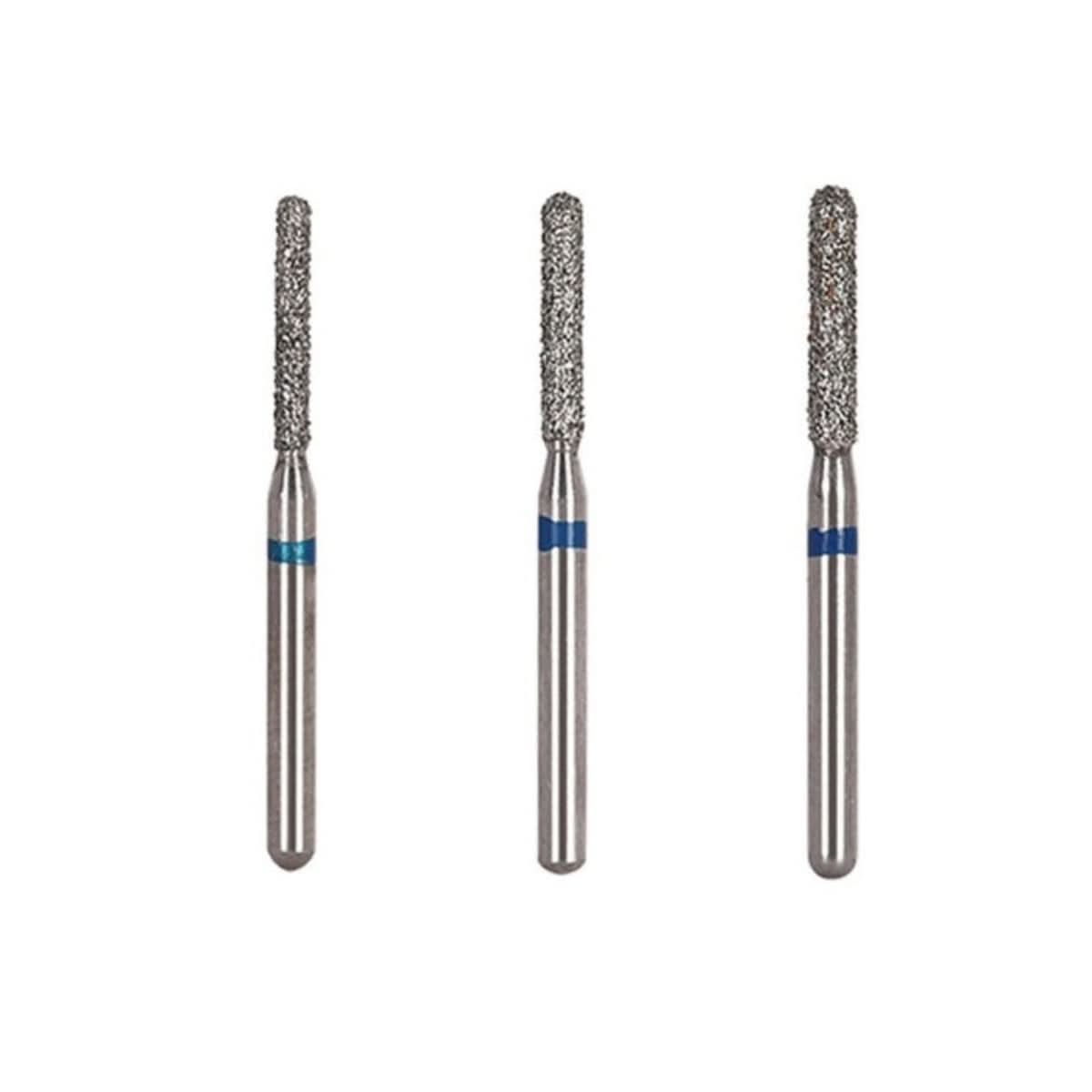 Dental Diamond Bur SR Series Round End Cylinder Full Size 5pcs/Pack - pairaydental.com