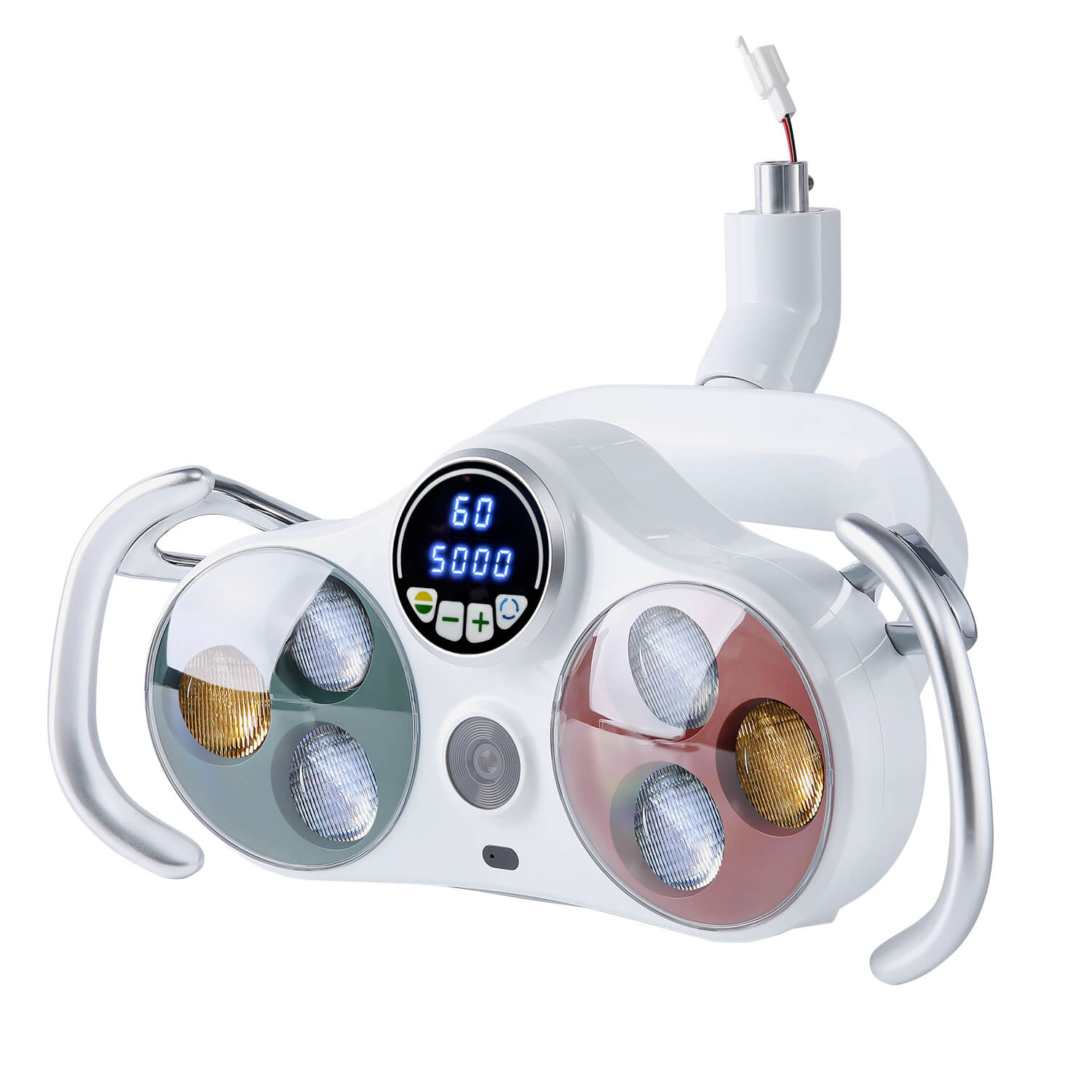 Dental Unit Chair LED Oral Camera Light with LCD Display 6 Lights 10W Dual-Color Adjustable - pairaydental.com
