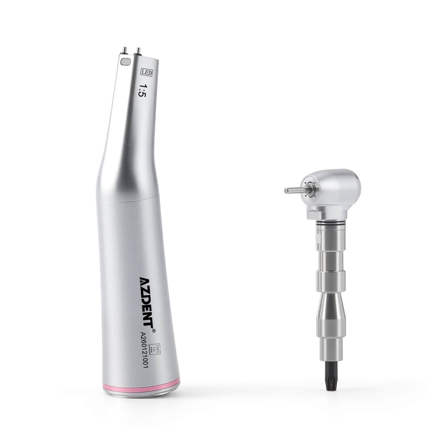 1:5 Fiber Optic Increasing Contra Angle Handpiece Internal Spray with Detachable Head - pairaydental.com