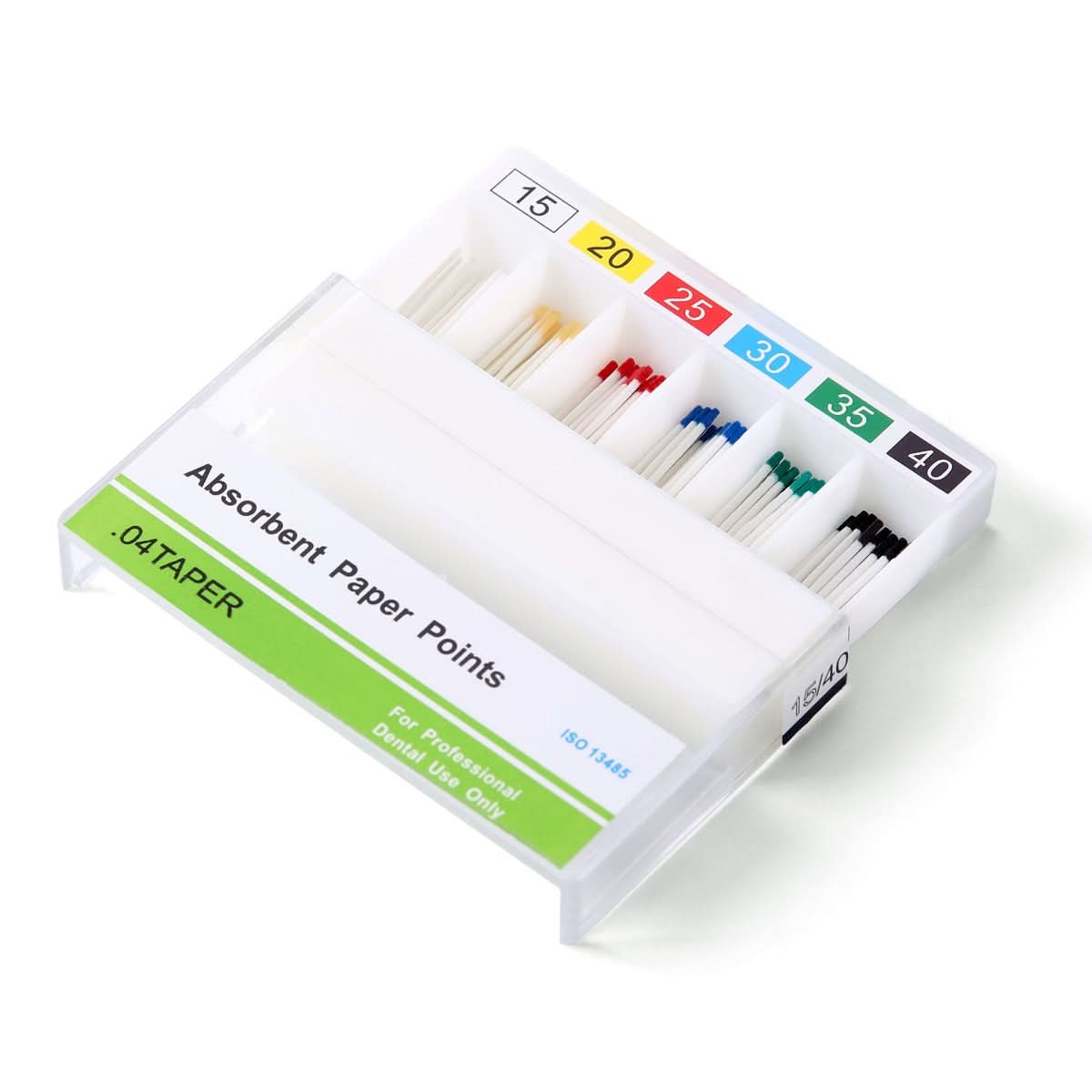 Absorbent Paper Points 0.04 Taper Assorted 15-40# 100pcs/Pack - pairaydental.com