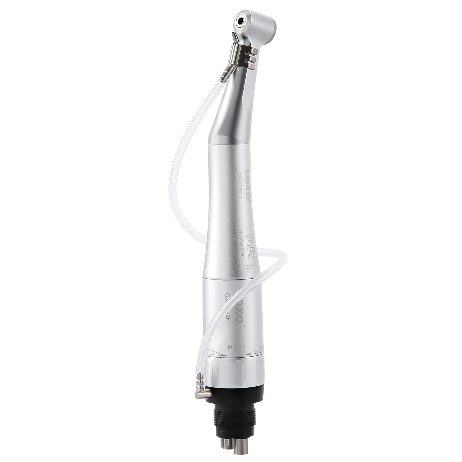 COXO 1:1 External Dental Low Speed Handpiece Contra Angle Air Motor 4 Holes - pairaydental.com