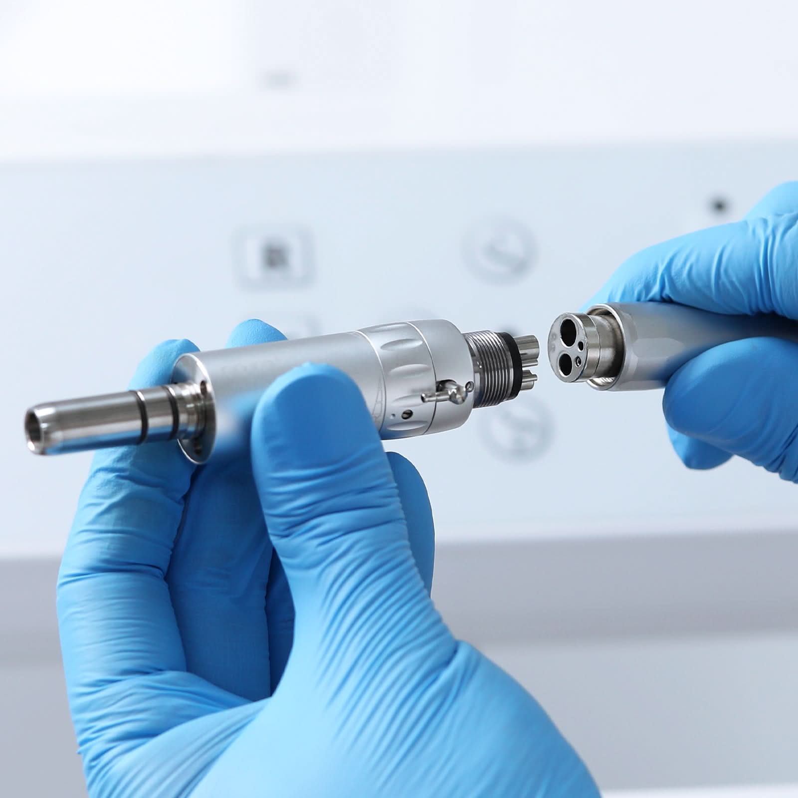 COXO 1:1 Dental Low Speed Handpiece External Air Motor 4 Hole #M-3F-4 - pairaydental.com
