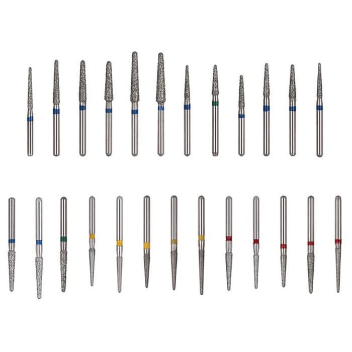 Dental Diamond Bur TR Series Round End Cone Full Size 5pcs/Pack - pairaydental.com