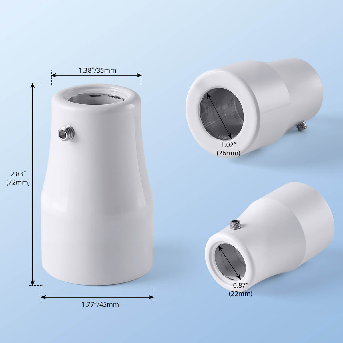 Dental Light Adapter Ring to Fit 22/26mm Connector Unit Chair LED Oral Camera Light - pairaydental.com