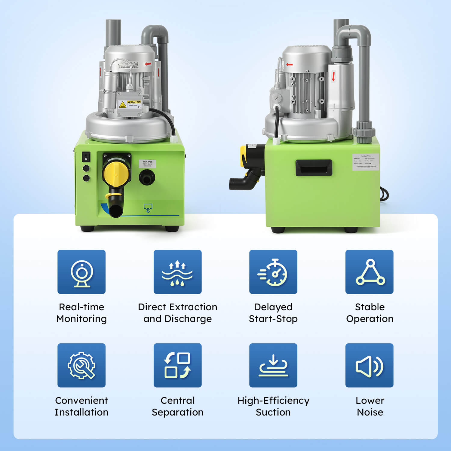 Dental Portable Suction Unit 600L/min 1100W for 2-3 Dental Chair - pairaydental.com