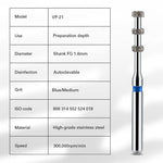 Dental FG Diamond Burs VP-21 Depth Marking 10pcs/Box - pairaydental.com