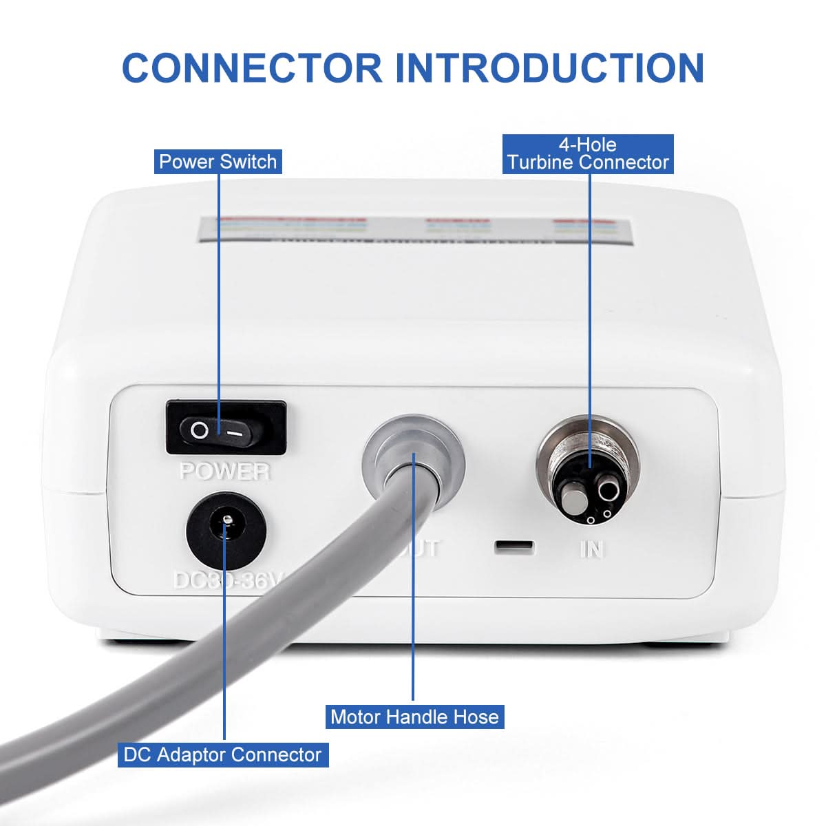 Dental LED Brushless Electric Micro Motor+1:5 LED Increasing Contra Angle Handpiece - pairaydental.com