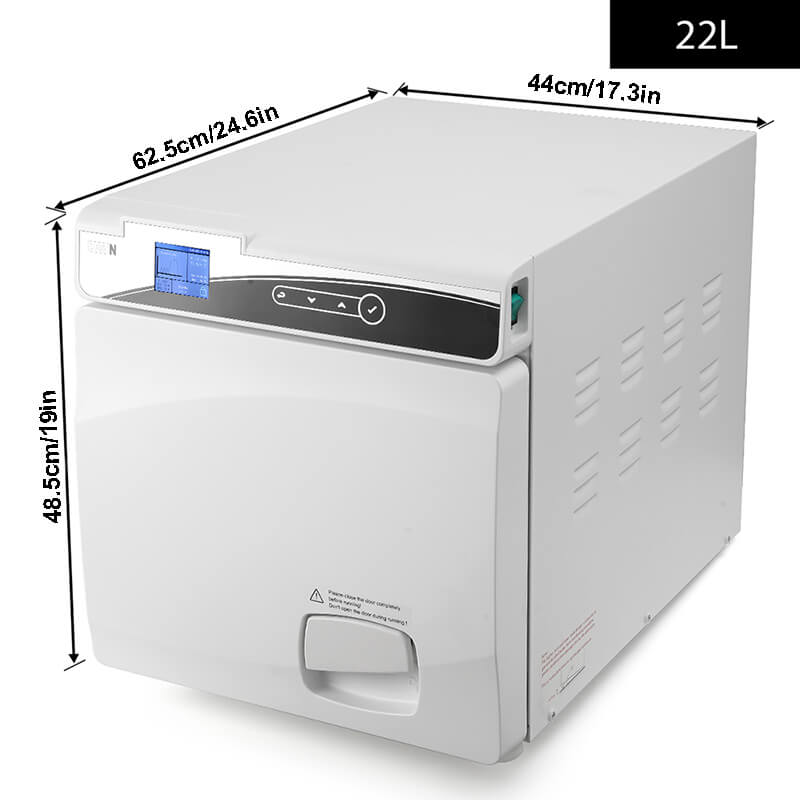 22L Tabletop Dental Autoclave Steam Sterilization Class N Sterilizer with Drying System - pairaydental.com