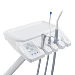 Dental Chair Unit Computer Controlled PU Hard Leather with Dentist Stool Dark Blue - pairaydental.com