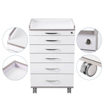 Dental Mobile Cabinet Cart NW-P4 Rolling Storage Trolley Five Drawers - pairaydental.com 