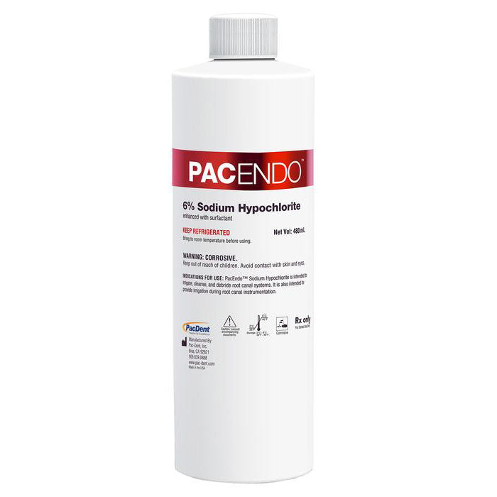 Pac-Dent PacEndo 6% Sodium Hypochlorite Refill Bottle - pairaydental.com