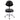 Dental Doctor Stool Adjustable Height Hydraulic Stool 360-Degree Rotated Black - pairaydental.com