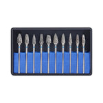 Dental Lab Polishing Bur Carbide Drills Kit HP 2.35mm Type G 10pcs/Box - pairaydental.com