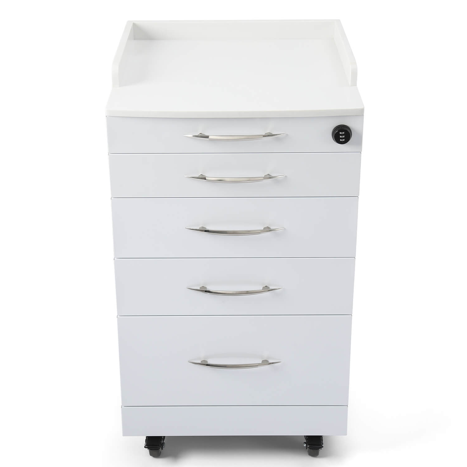 Dental Mobile Cabinet Cart Quartz Countertop and Stainless Steel Four-Drawer - pairaydental.com