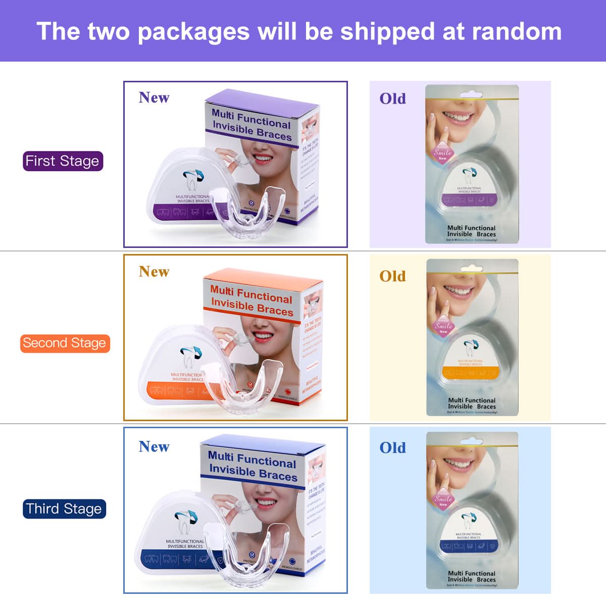 Orthodontic Appliance Adult Invisible Braces Alignment Trainer Retainers 3 Stages - pairaydental.com