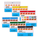 Gutta Percha Points 0.02 Taper 15-40# Color Coded 7 Models 120pcs/Pk - pairaydental.com