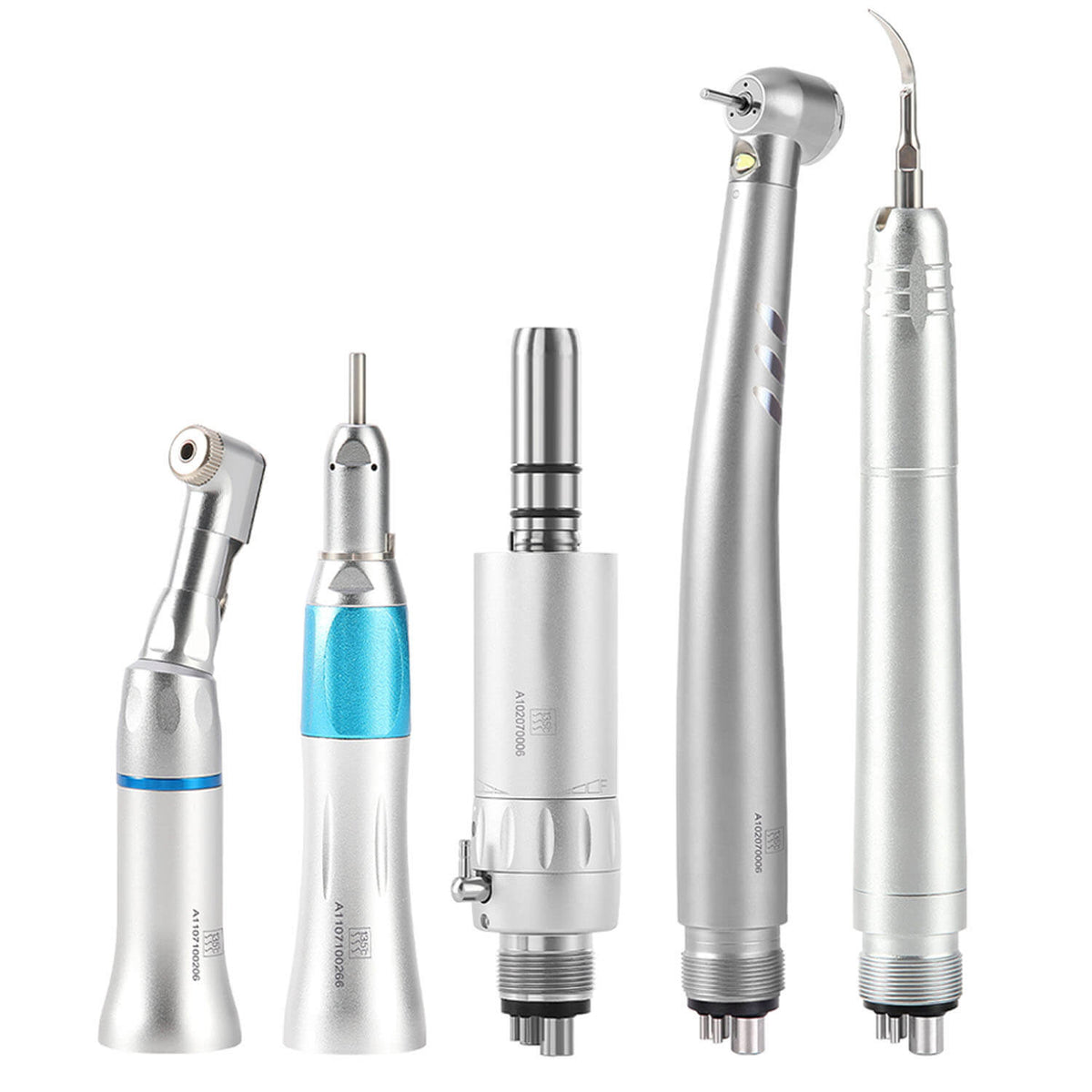 Dental E-generator LED High & Low Speed Handpiece Kit with Air Scaler 4 Hole