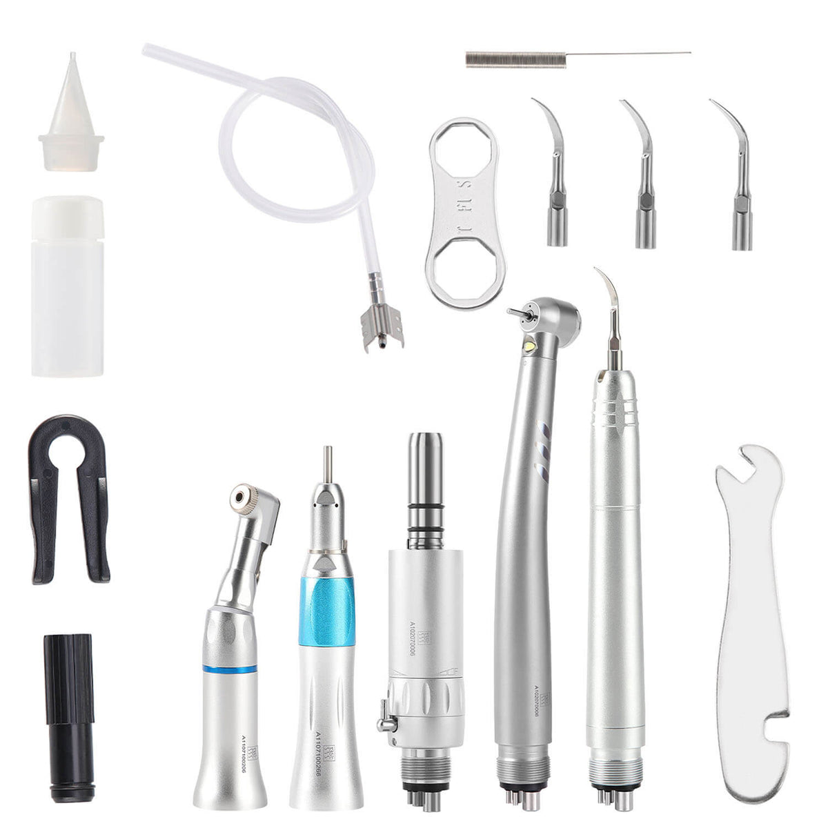Dental E-generator LED High & Low Speed Handpiece Kit with Air Scaler 4Hole - pairaydental.com