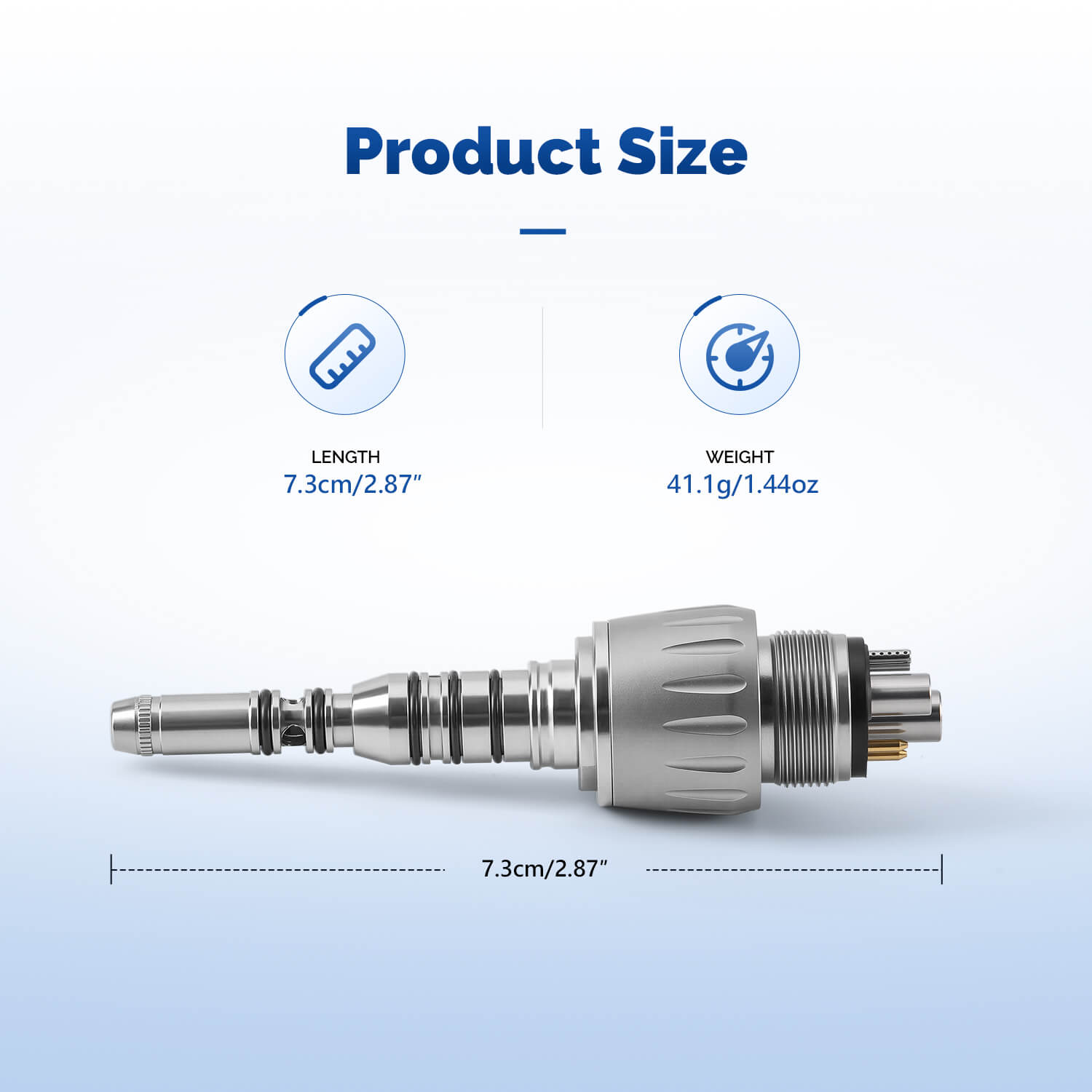 Dental Titanium High Speed Handpiece Mini/Standard Head LED Fiber Optic 4-Water Spray & 4/6 Holes Quick Coupler - pairaydental.com