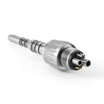 Dental Titanium High Speed Handpiece Mini/Standard Head LED Fiber Optic 4-Water Spray & 4/6 Holes Quick Coupler - pairaydental.com