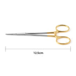 Dental Surgical Hemostatic Clamp Curved/Straight Gold Handle Stainless Steel 12.5cm (4.9") - pairaydental.com