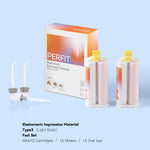 Dental Silicone Impression Material Light Body VPS Fast/Normal Set 50ml*2 - pairaydental.com