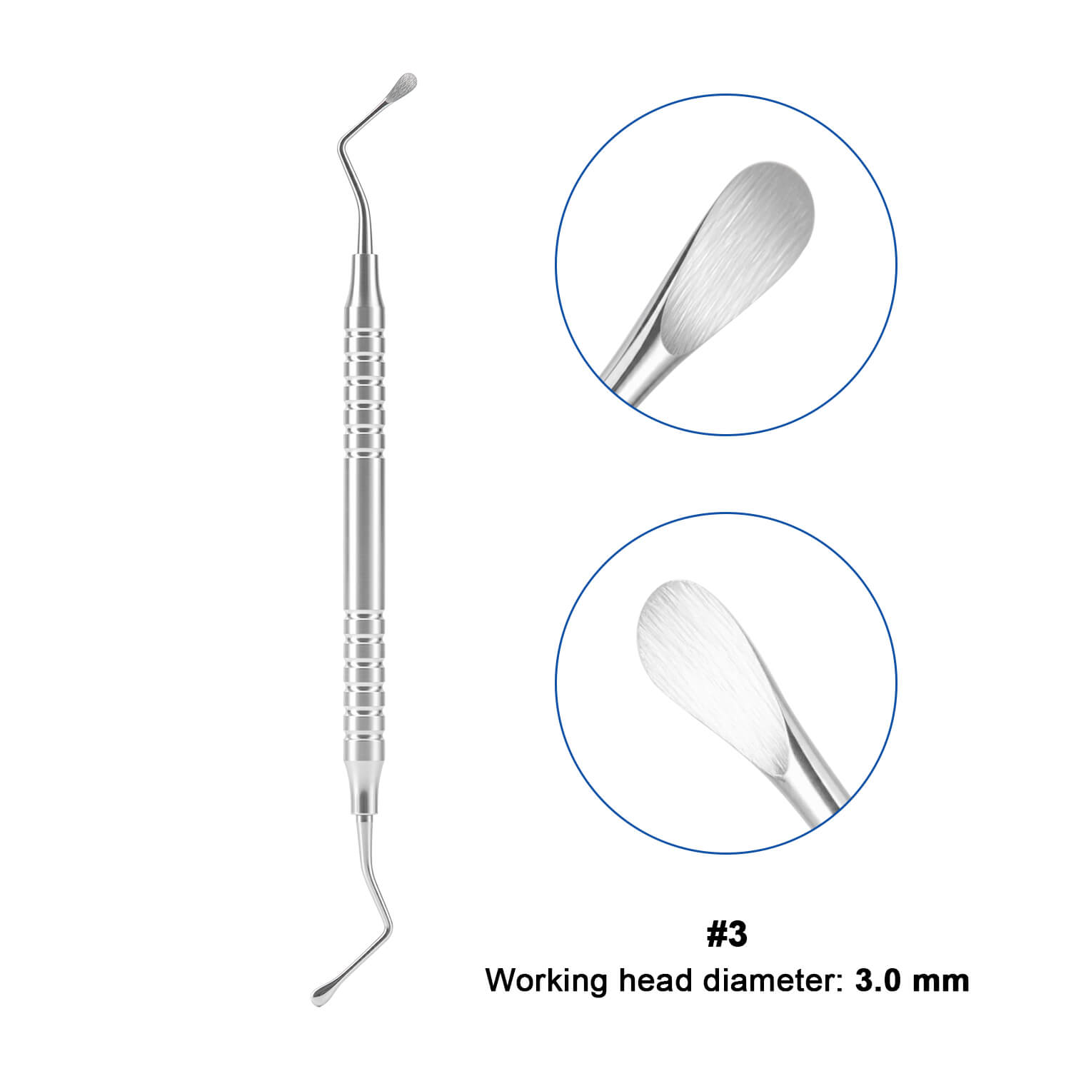 Dental Bone Curette Lucas Surgical Curettes with Smooth/Serrated Tip - pairaydental.com