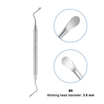 Dental Bone Curette Lucas Surgical Curettes with Smooth/Serrated Tip - pairaydental.com