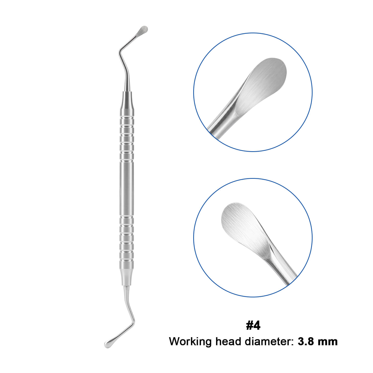 Dental Bone Curette Lucas Surgical Curettes with Smooth/Serrated Tip - pairaydental.com