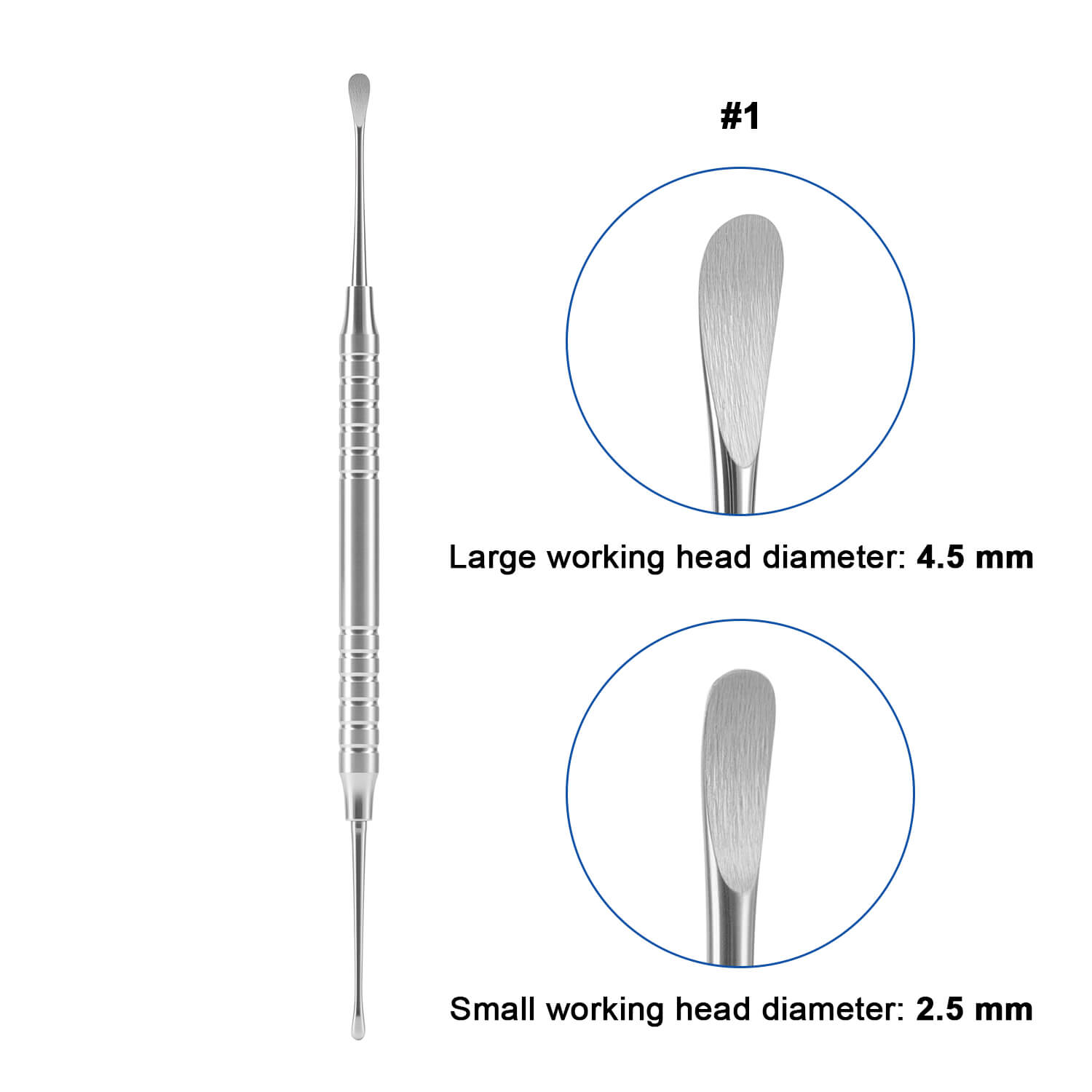 Dental Bone Curette Lucas Surgical Curettes with Smooth/Serrated Tip - pairaydental.com
