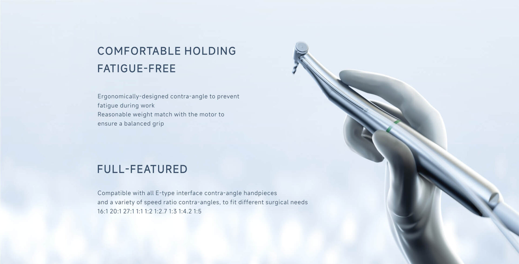 Woodpecker Dental Surgical Implant Motor Implant Air w/ 20:1 LED Contra Angle - pairaydental.com