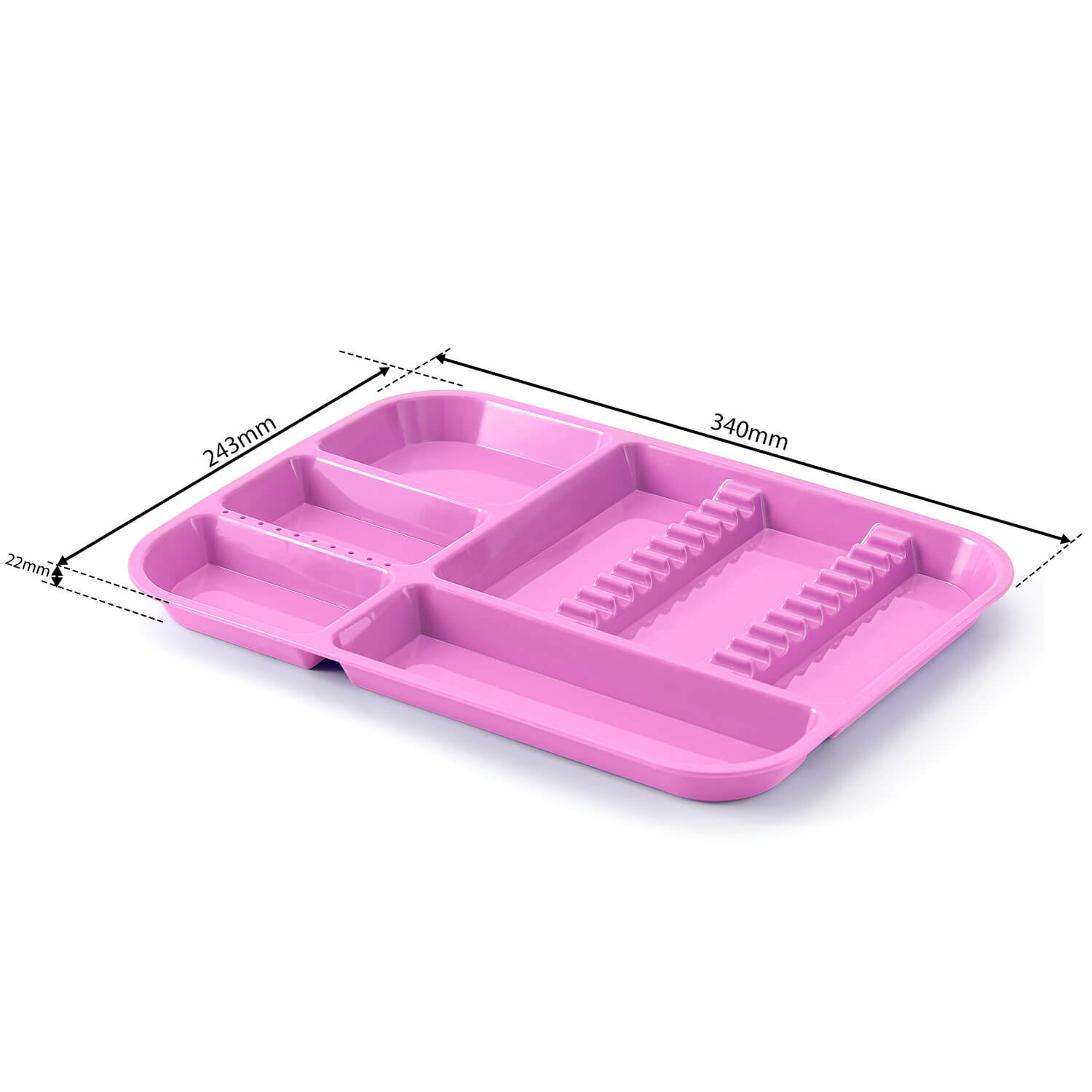 Dental Instrument Autoclave Divided Tray Plastic Separate Setup Organizer - pairaydental.com