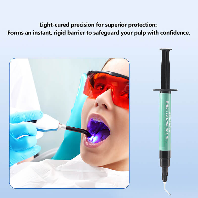 Dental Light-Cured Radiopaque Calcium Hydroxide Paste Cavity Liner Pulp Capping - pairaydental.com