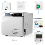 22L Dental Table top Autoclave Class B Vacuum Steam Sterilizer with Built-in Printer Dry Function - pairaydental.com