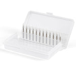 Dental White Stone Polishing FG Burs Cone Shape 12pcs/Box - pairaydental.com