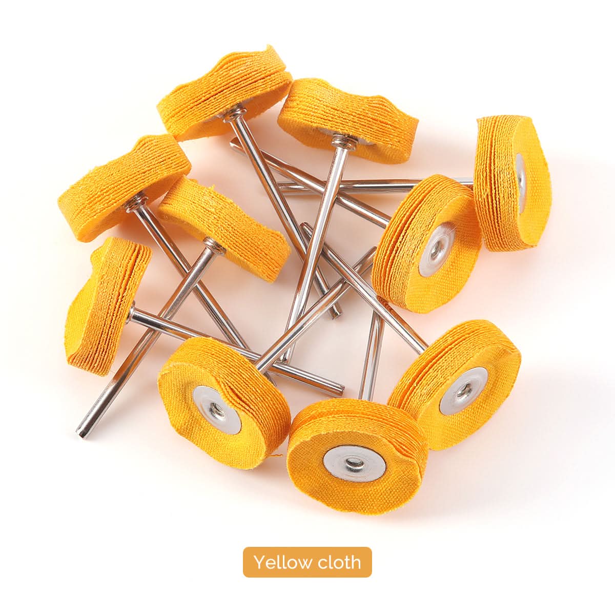 Polishing Brush White Cloth/ Yellow Cloth/ Felt/ Cashmere/ Cotton 10pcs/Pack - pairaydental.com