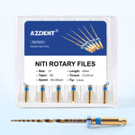 Dental Heat‑Activated Large Taper NiTi Rotary Endodontic Files 25mm F3/F4/F5 6pcs/Pack