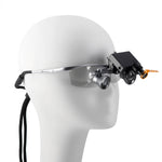 Dental Surgical Loupe with Headlight Height Adjustment 2.5X 3.0X Magnification - pairaydental.com