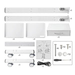 Dental Medical Mobile 3-layer Trolley Metal Built-in Socket Cart - pairaydental.com