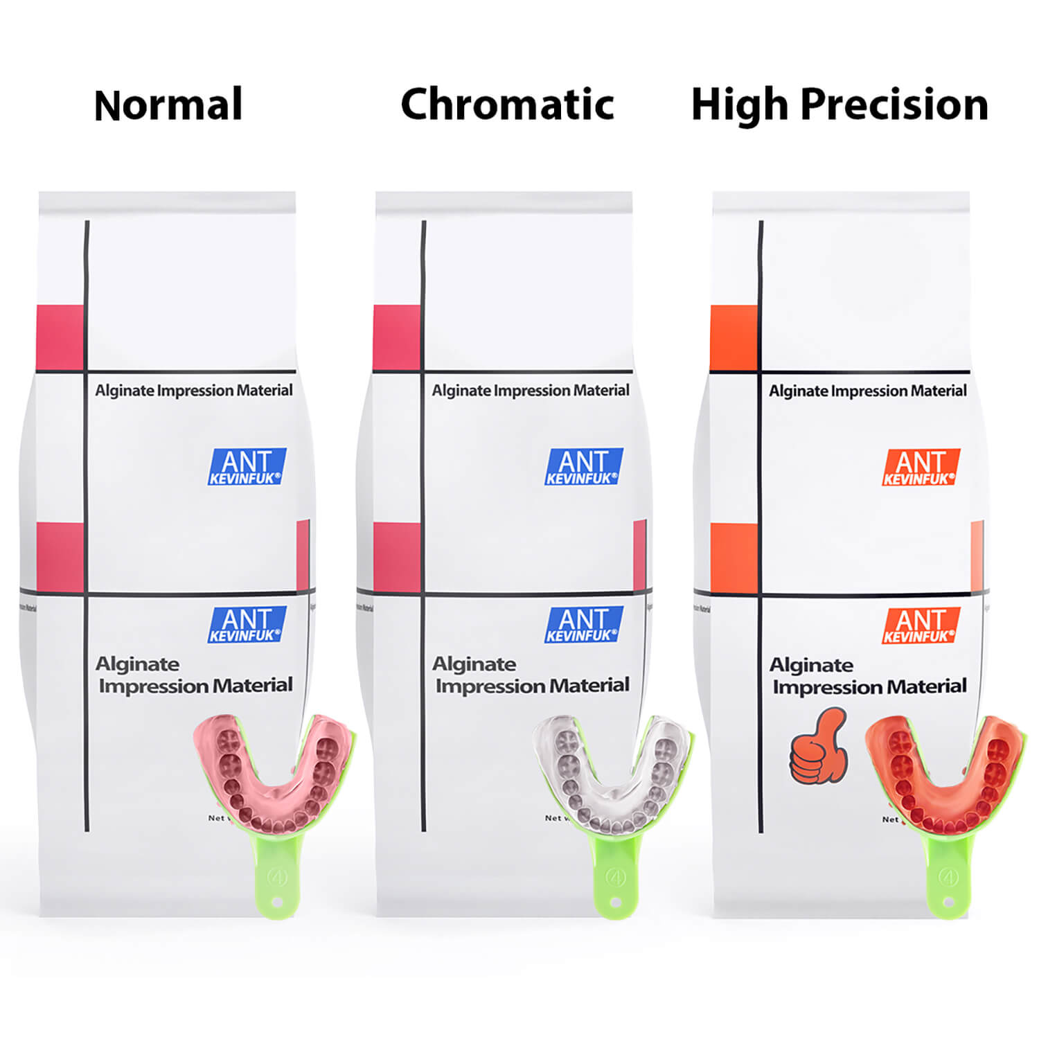 Dental Fast Set Dust-Free Mint Alginate Impression Material Normal/Chromatic/High Precision - pairaydental.com