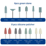 Dental Lab Polishing Kit HP Shank for Composite Ceramic 51pcs/Box - pairaydental.com